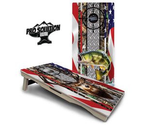 Scope Deer & Fish Cornhole Boards - Pro Solution Elite Series by Cornhole Solutions, custom cornhole board detail photo 12