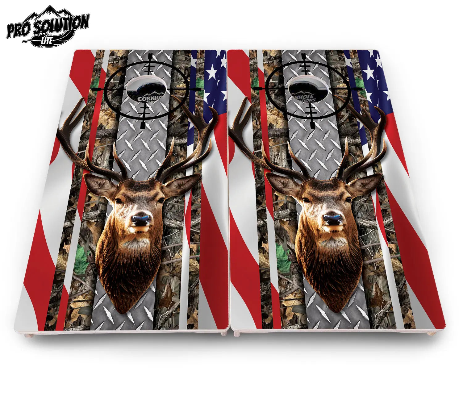 Scope Deer & Fish Cornhole Boards - Pro Solution Lite Series by Cornhole Solutions, custom cornhole board detail photo 4