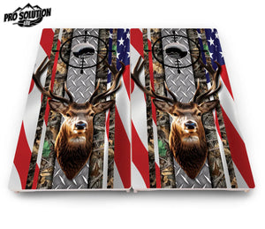 Scope Deer & Fish Cornhole Boards - Pro Solution Lite Series by Cornhole Solutions, custom cornhole board detail photo 4