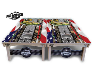 Scope Deer & Fish Cornhole Boards - Pro Solution Lite Series by Cornhole Solutions, custom cornhole board detail photo 8