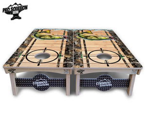Scope Deer & Fish Plank Cornhole Boards - Pro Solution Elite Series by Cornhole Solutions, custom cornhole board detail photo 9