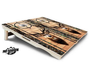 Scope Deer & Fish Plank Cornhole Boards - Pro Solution Lite Series by Cornhole Solutions, custom cornhole board detail photo 5