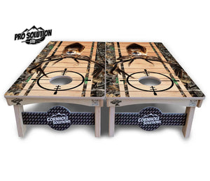 Scope Deer & Fish Plank Cornhole Boards - Pro Solution Lite Series by Cornhole Solutions, custom cornhole board detail photo 8