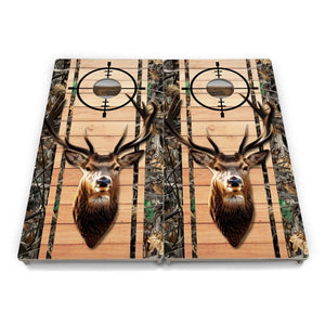 Scope Deer & Fish Plank Cornhole Boards - Professional Tournament Series by Cornhole Solutions, custom cornhole board detail photo 5