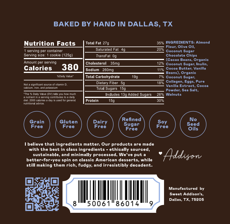 Walnut Protein Brownies by Sweet Addison's, product view 3