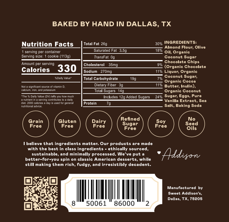 Chocolate Chip Cookies by Sweet Addison's, product view 2