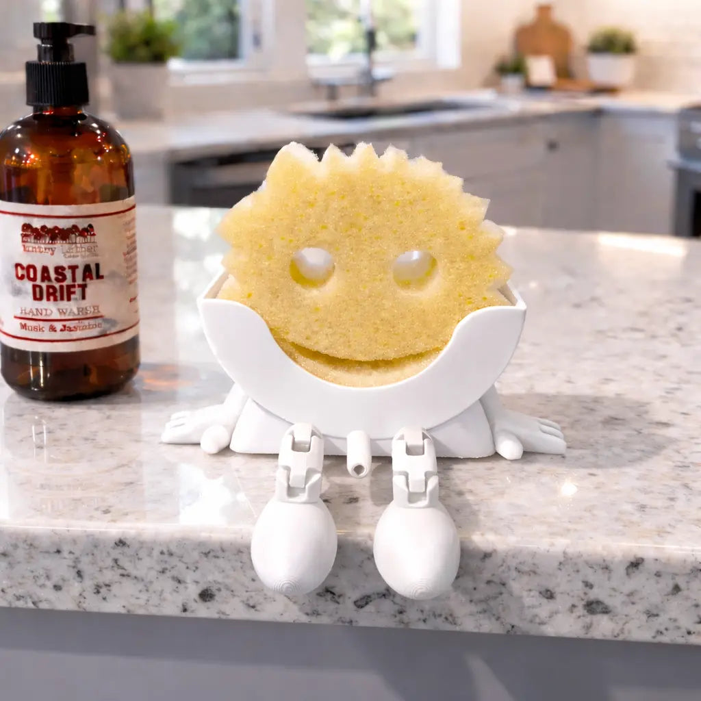 Scrub Daddy Sponge Holder with Hanging Feet | 3D Printed Sink Caddy by The Tween Space, Southern food gift detail photo 7