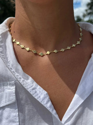 Seashell Stacking Chain by HALT, handmade necklace main product photo