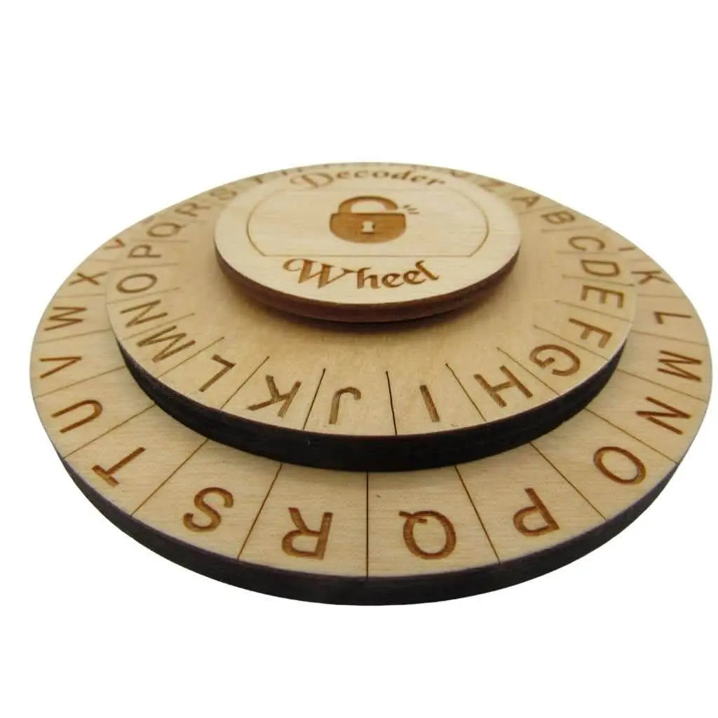 Secret Decoder Wheel for Kids | Escape Room Party Puzzle by Creative Escape Rooms, Southern lifestyle apparel detail photo 5