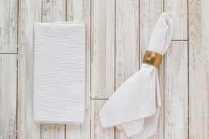 Seersucker Everyday Napkins, set of four by Dot and Army, cloth napkins detail photo 11
