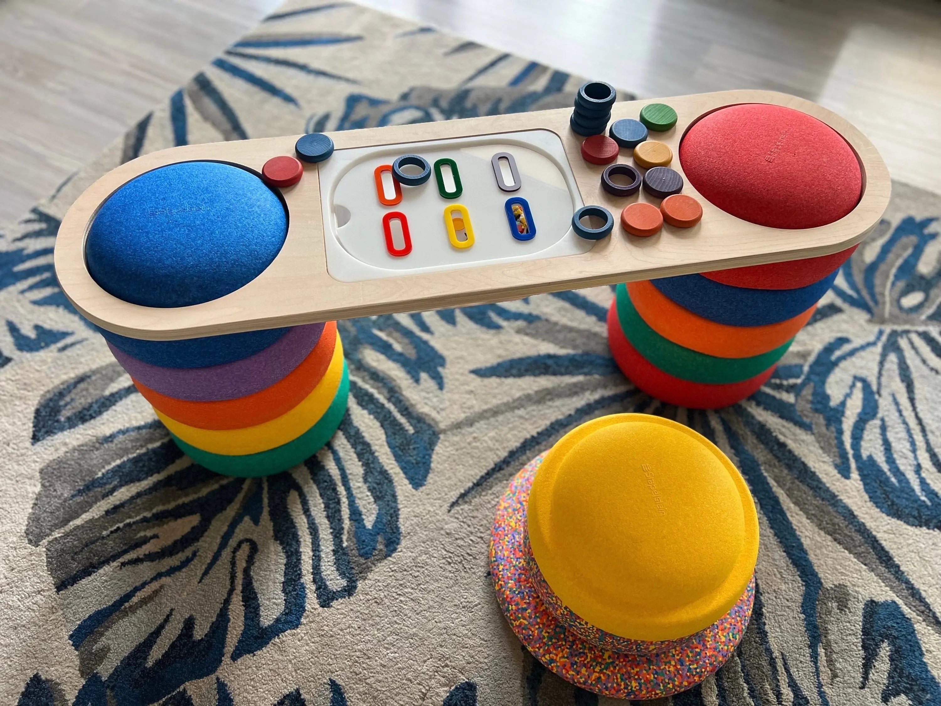 Sensory Table Top for Stapelstein Stepping Stones by Maple Play, activity toys detail photo 2