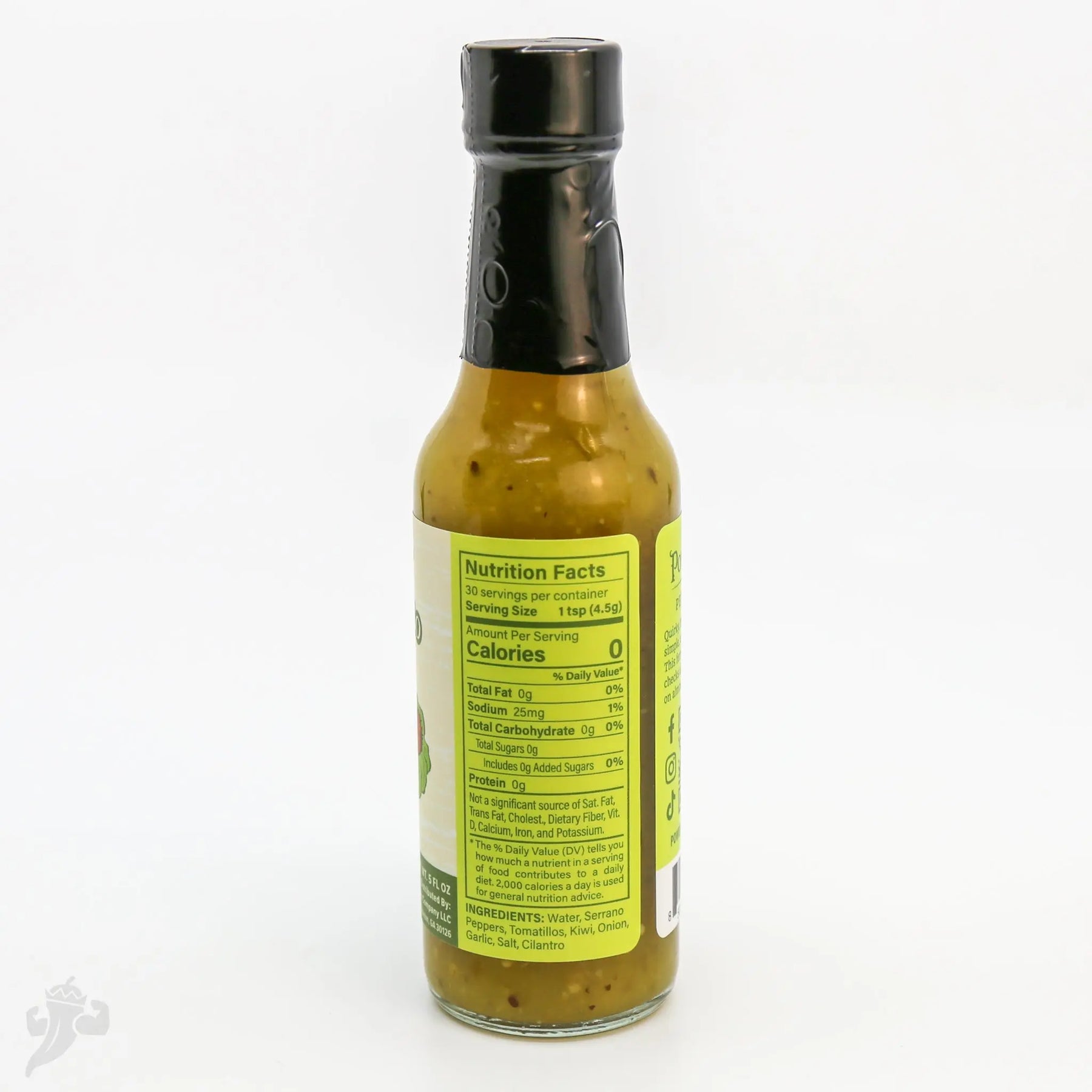Serrano Kiwi & Tomatillo Hot Sauce by Powerful Pepper Company, Southern food gift detail photo 4