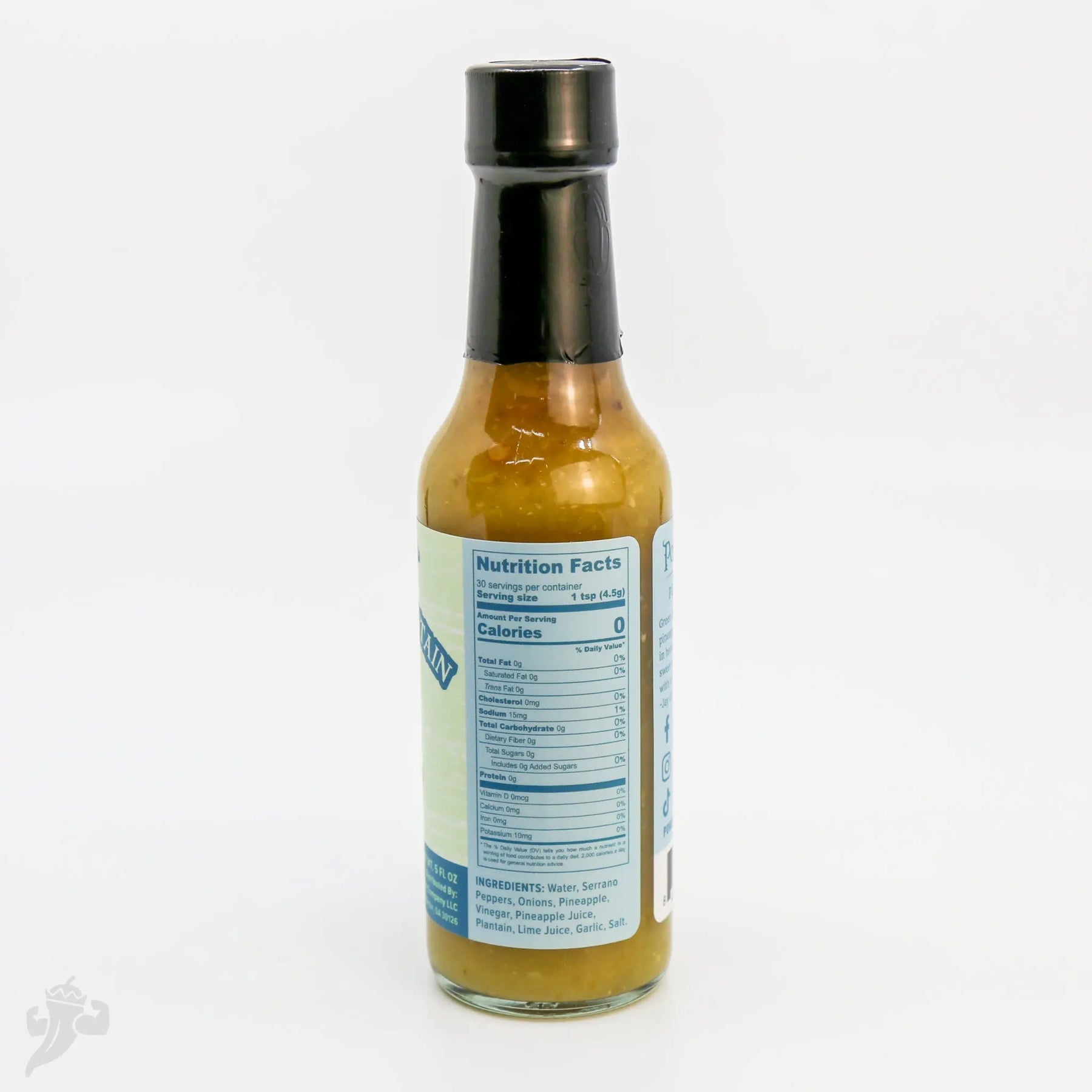 Serrano Pineapple Plantain Hot Sauce by Powerful Pepper Company, Southern food gift detail photo 3