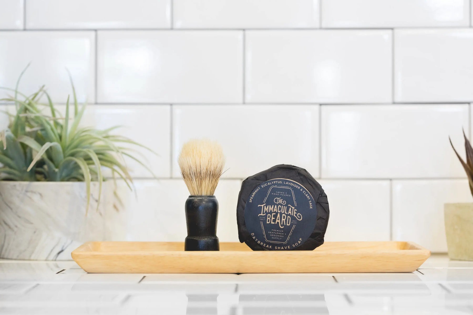 Shave Soap Puck | The Immaculate Beard by The Immaculate Beard, natural skincare detail photo 4