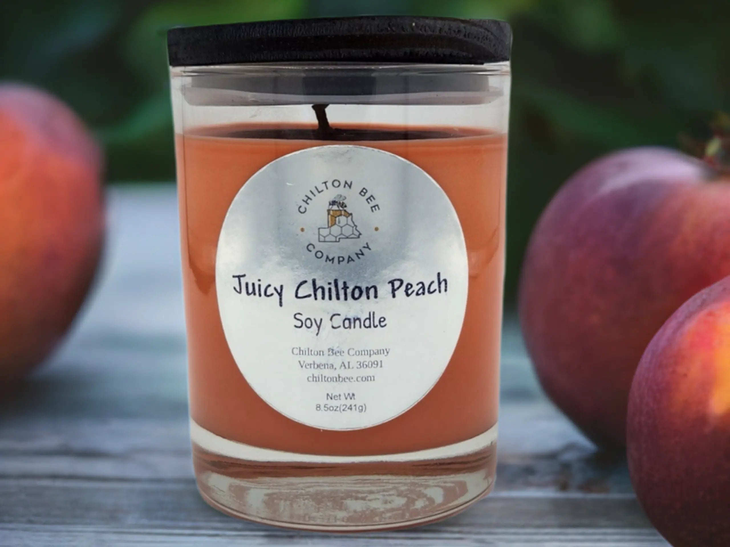 Single Wick Soy Candle by Chilton Bee Company, scented candle detail photo 2