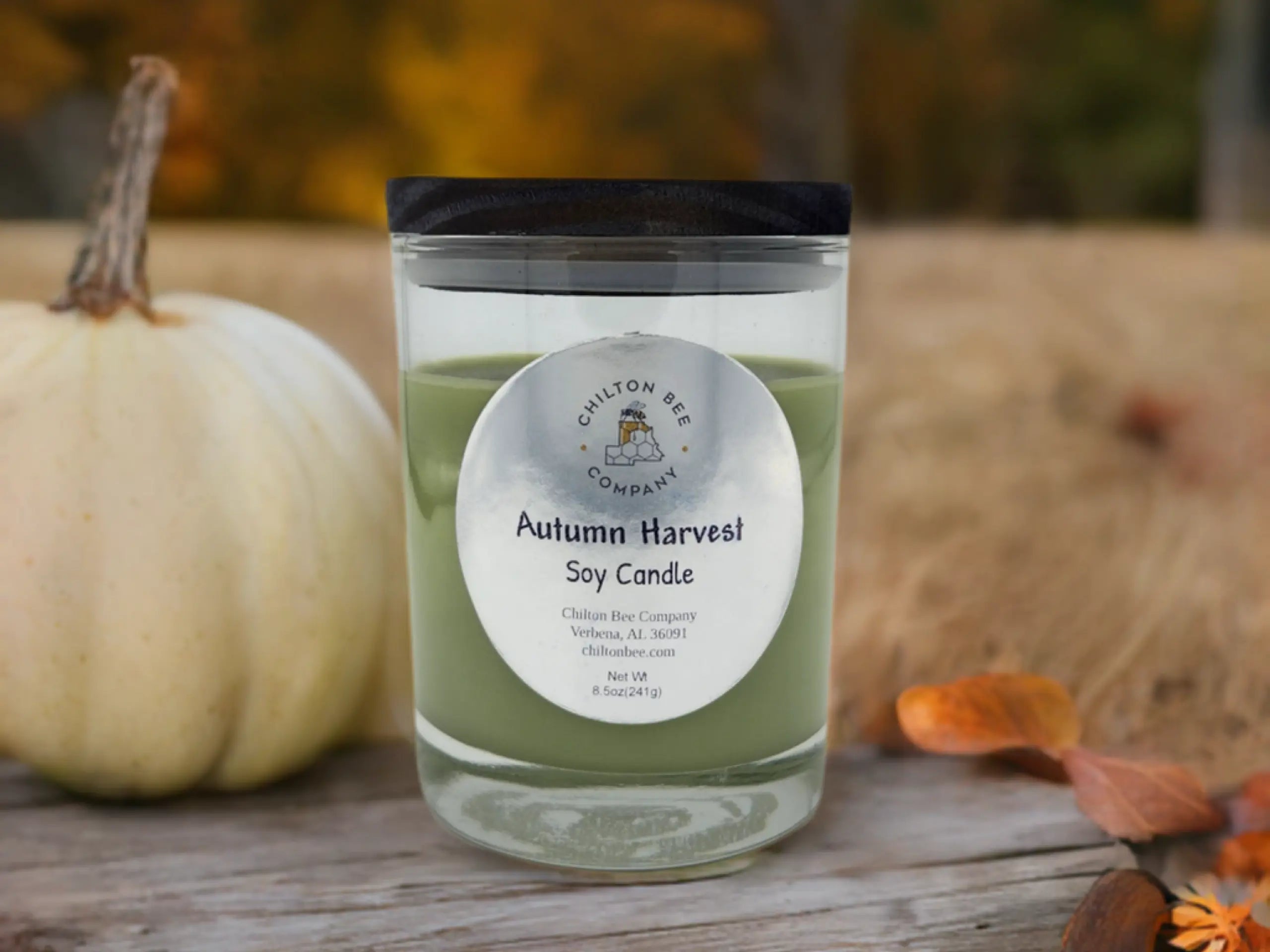 Single Wick Soy Candle by Chilton Bee Company, scented candle detail photo 4