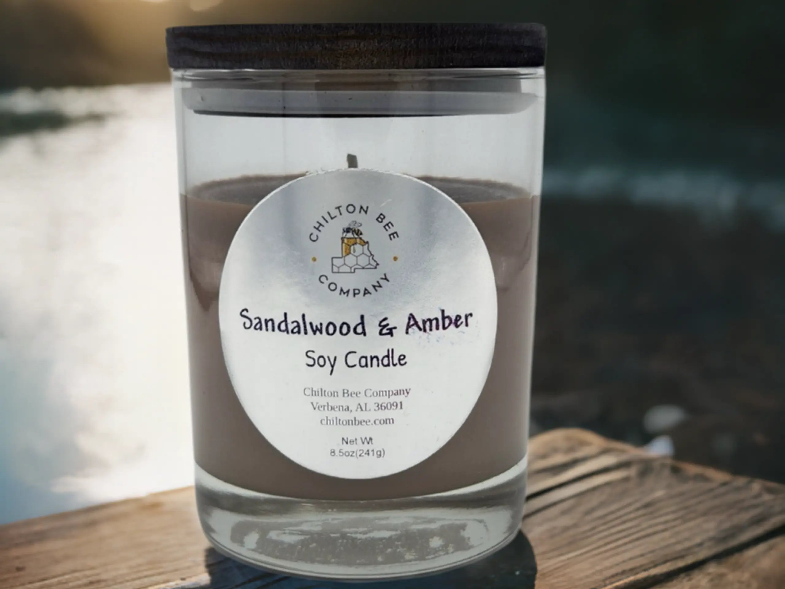 Single Wick Soy Candle by Chilton Bee Company, scented candle detail photo 6