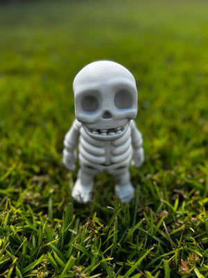 Skeleton 3D Printed Fidget Toy | Large Spooky Sensory Toy by Mushroom Lady Co, paper gift main product photo