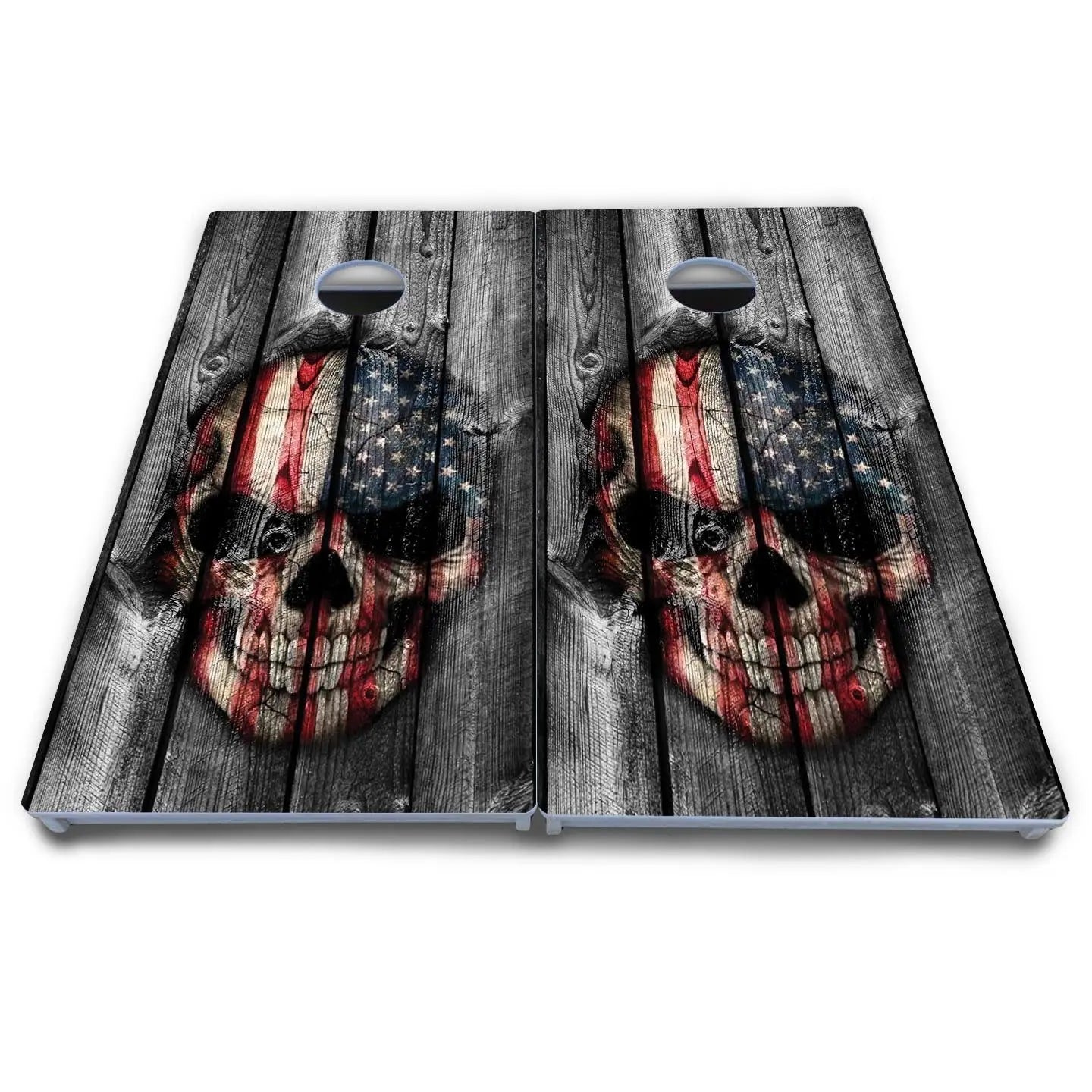 Skull Flag Cornhole Boards - All Weather Series by Cornhole Solutions, custom cornhole board detail photo 4