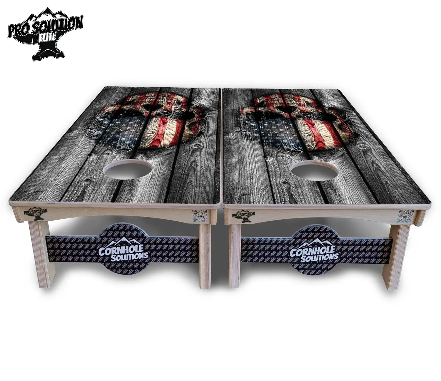 Skull Flag Cornhole Boards - Pro Solution Elite Series by Cornhole Solutions, custom cornhole board detail photo 3
