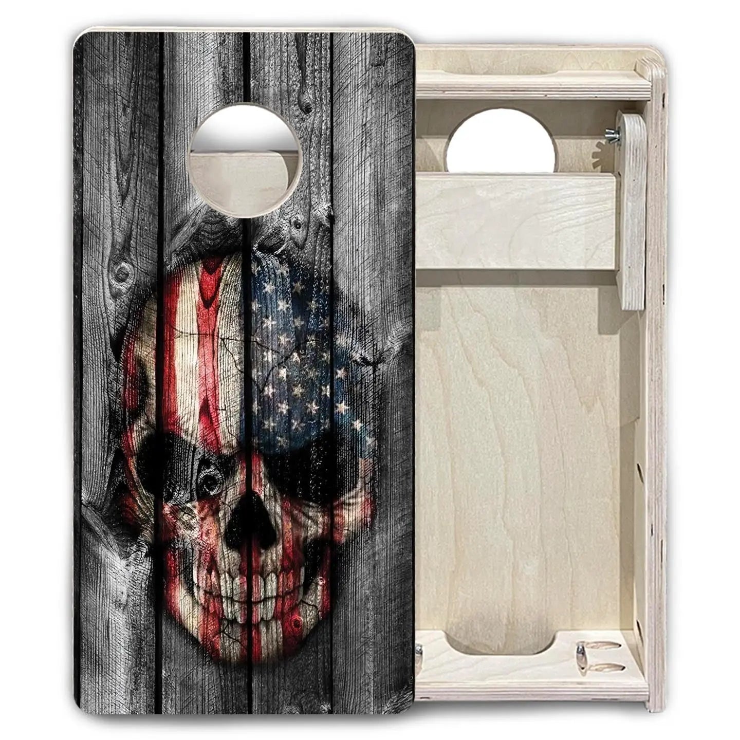 Skull Flag - Mini or Vacation Size Cornhole Boards by Cornhole Solutions, custom cornhole board detail photo 6