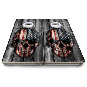 Skull Flag - Mini or Vacation Size Cornhole Boards by Cornhole Solutions, custom cornhole board detail photo 8