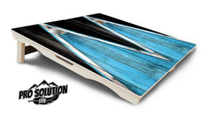 Sky Blue Triangle Cornhole Boards - Pro Solution Lite Series by Cornhole Solutions, custom cornhole board detail photo 5