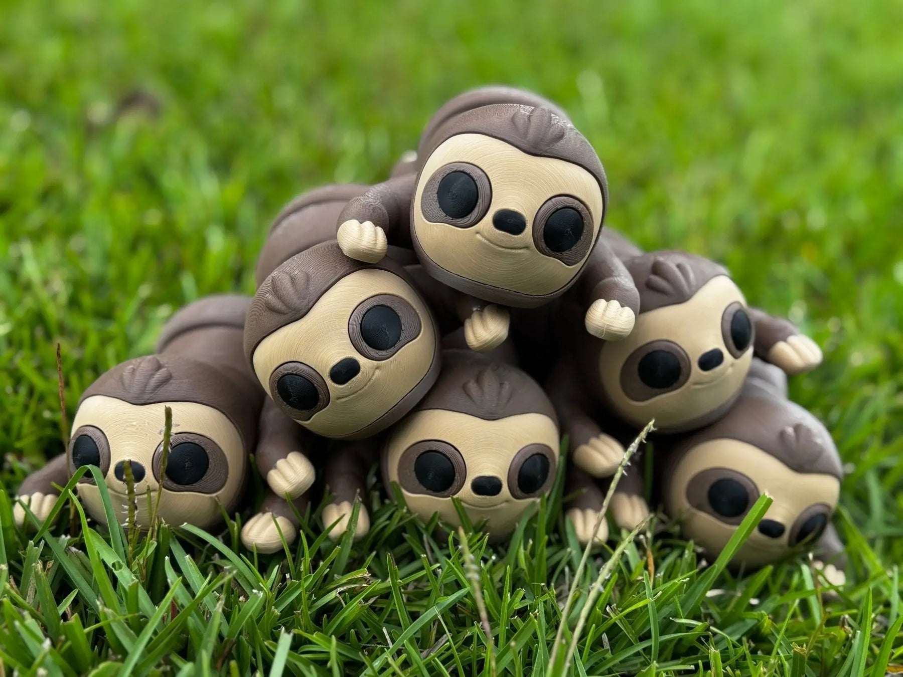 Sloth 3D Printed Fidget Toy | Large Animal Sensory Toy by Mushroom Lady Co, paper gift detail photo 5