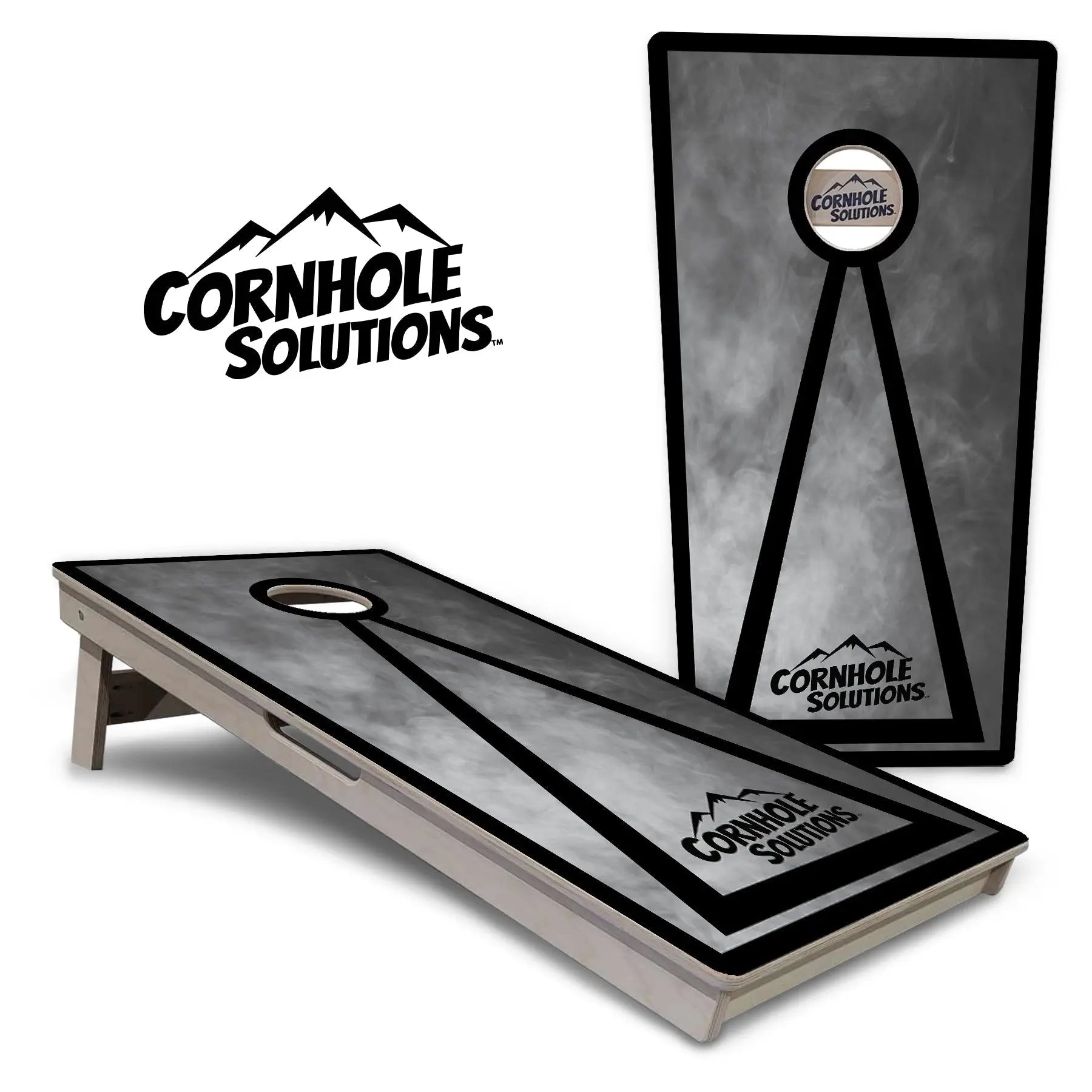 Smoke Design Cornhole Boards - Professional Tournament Series by Cornhole Solutions, Southern home decor main product photo