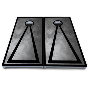 Smoke Triangle Cornhole Boards - All Weather Series by Cornhole Solutions, custom cornhole board detail photo 3