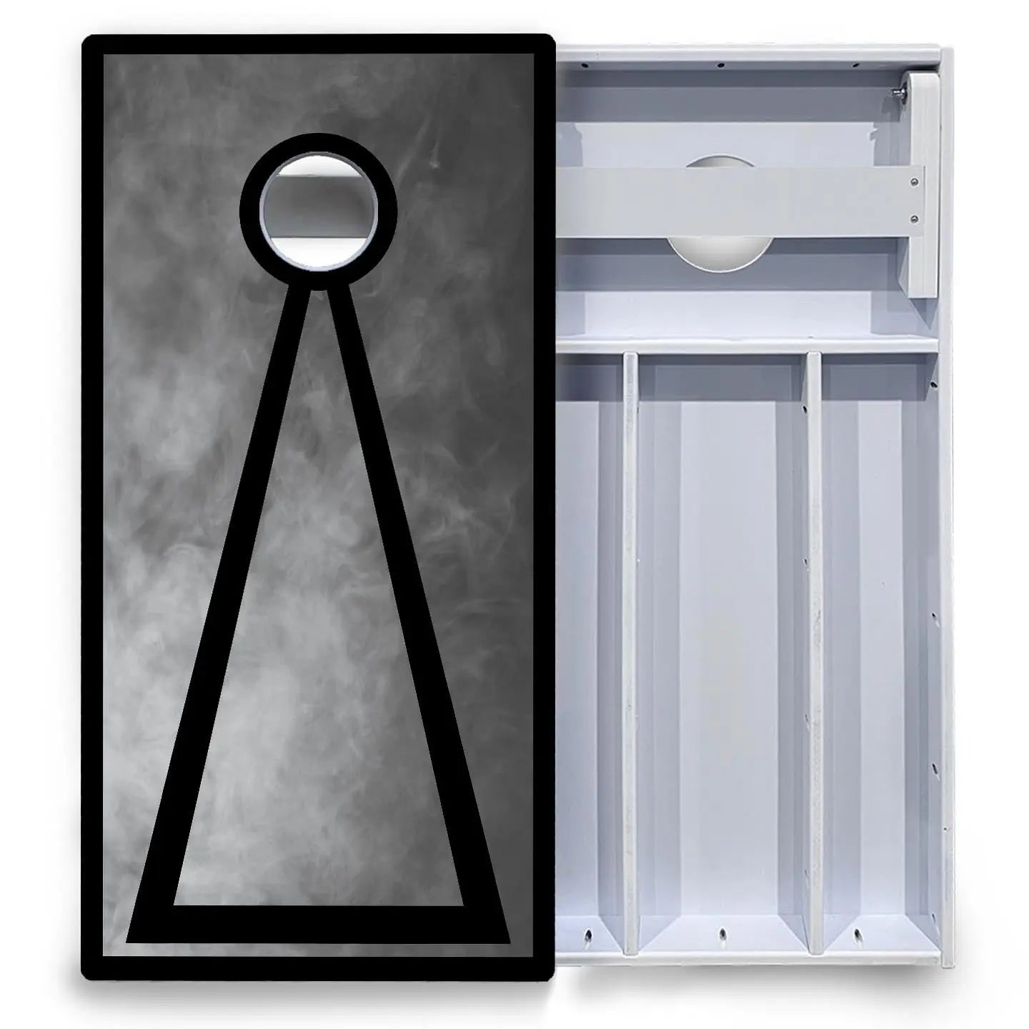 Smoke Triangle Cornhole Boards - All Weather Series by Cornhole Solutions, custom cornhole board detail photo 4