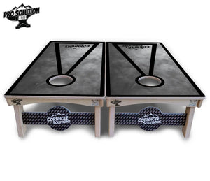 Smoke Triangle Cornhole Boards - Pro Solution Elite Series by Cornhole Solutions, custom cornhole board detail photo 4