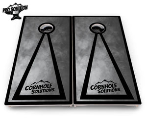 Smoke Triangle Cornhole Boards - Pro Solution Elite Series by Cornhole Solutions, custom cornhole board detail photo 5