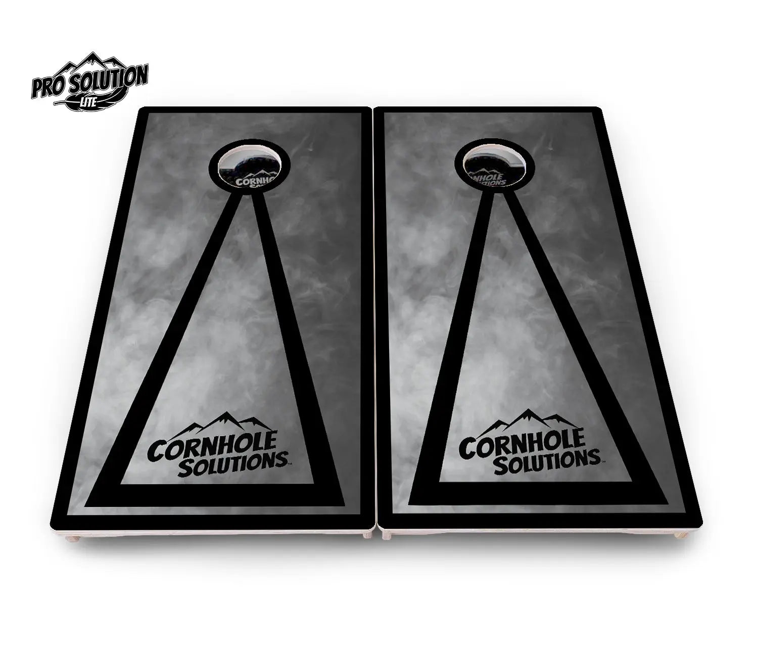 Smoke Triangle Cornhole Boards - Pro Solution Lite Series by Cornhole Solutions, custom cornhole board detail photo 3