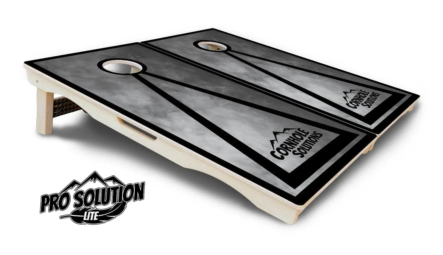 Smoke Triangle Cornhole Boards - Pro Solution Lite Series by Cornhole Solutions, custom cornhole board detail photo 5