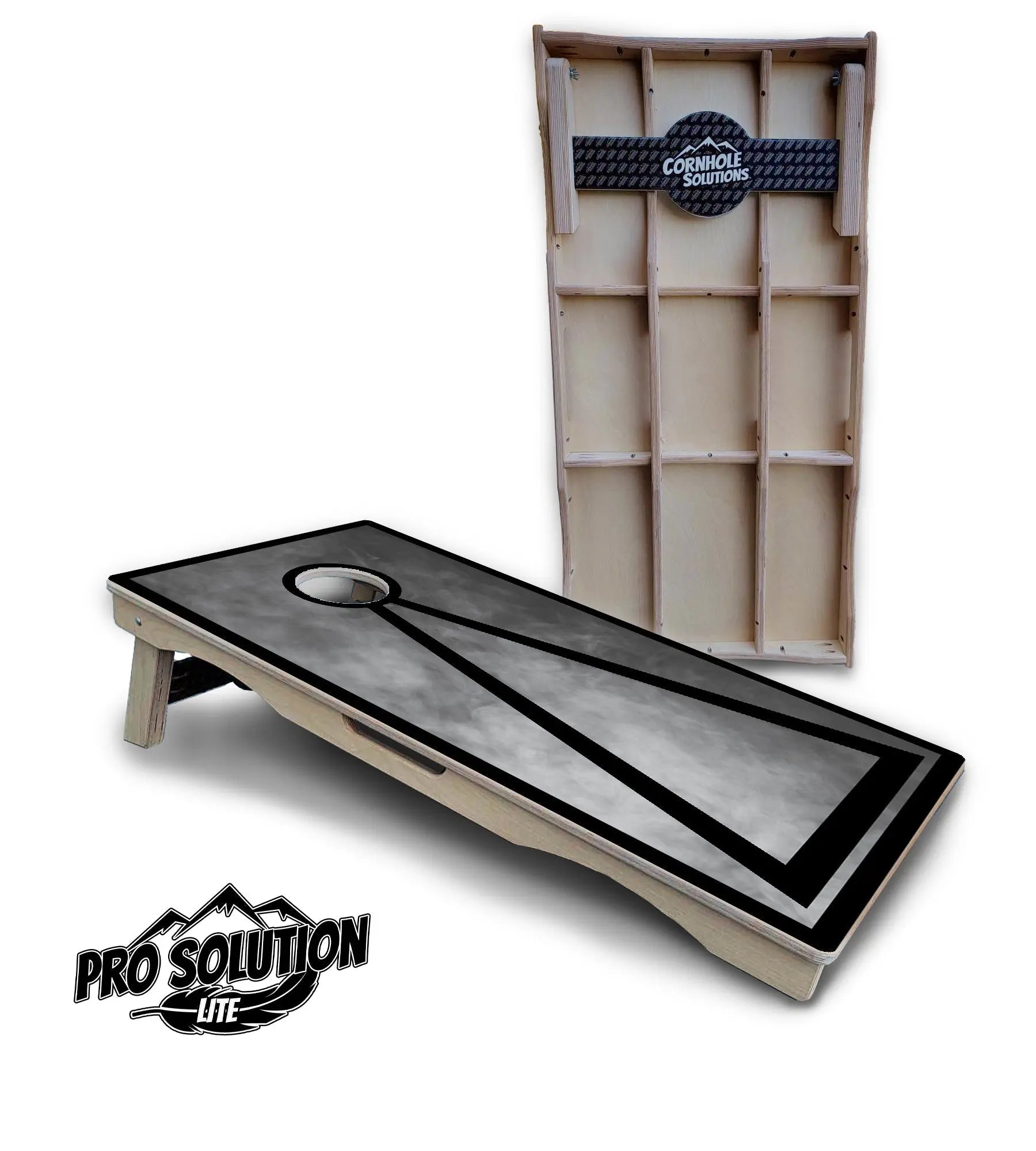 Smoke Triangle Cornhole Boards - Pro Solution Lite Series by Cornhole Solutions, custom cornhole board detail photo 6