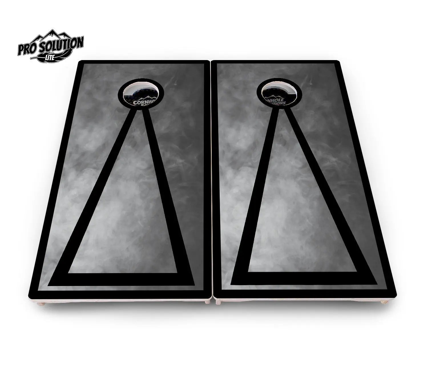 Smoke Triangle Cornhole Boards - Pro Solution Lite Series by Cornhole Solutions, custom cornhole board detail photo 8