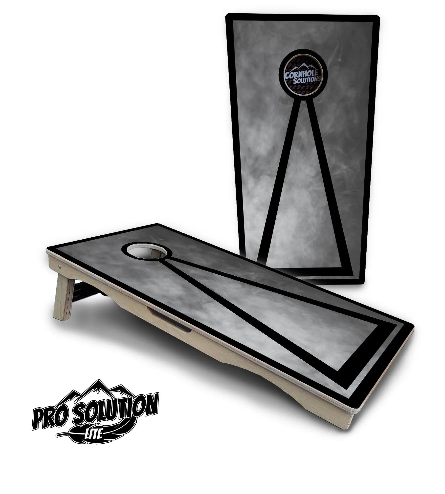 Smoke Triangle Cornhole Boards - Pro Solution Lite Series by Cornhole Solutions, custom cornhole board detail photo 9