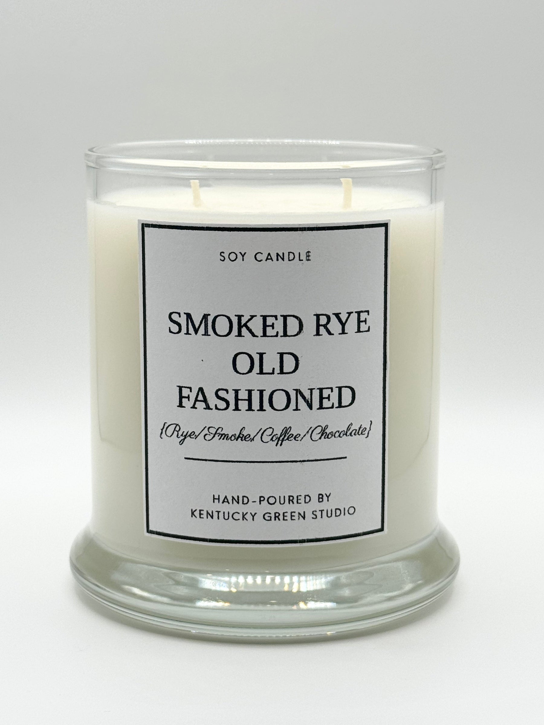 Smoked Rye Old Fashioned Soy Candle by Kentucky Green Studio, scented candle main product photo