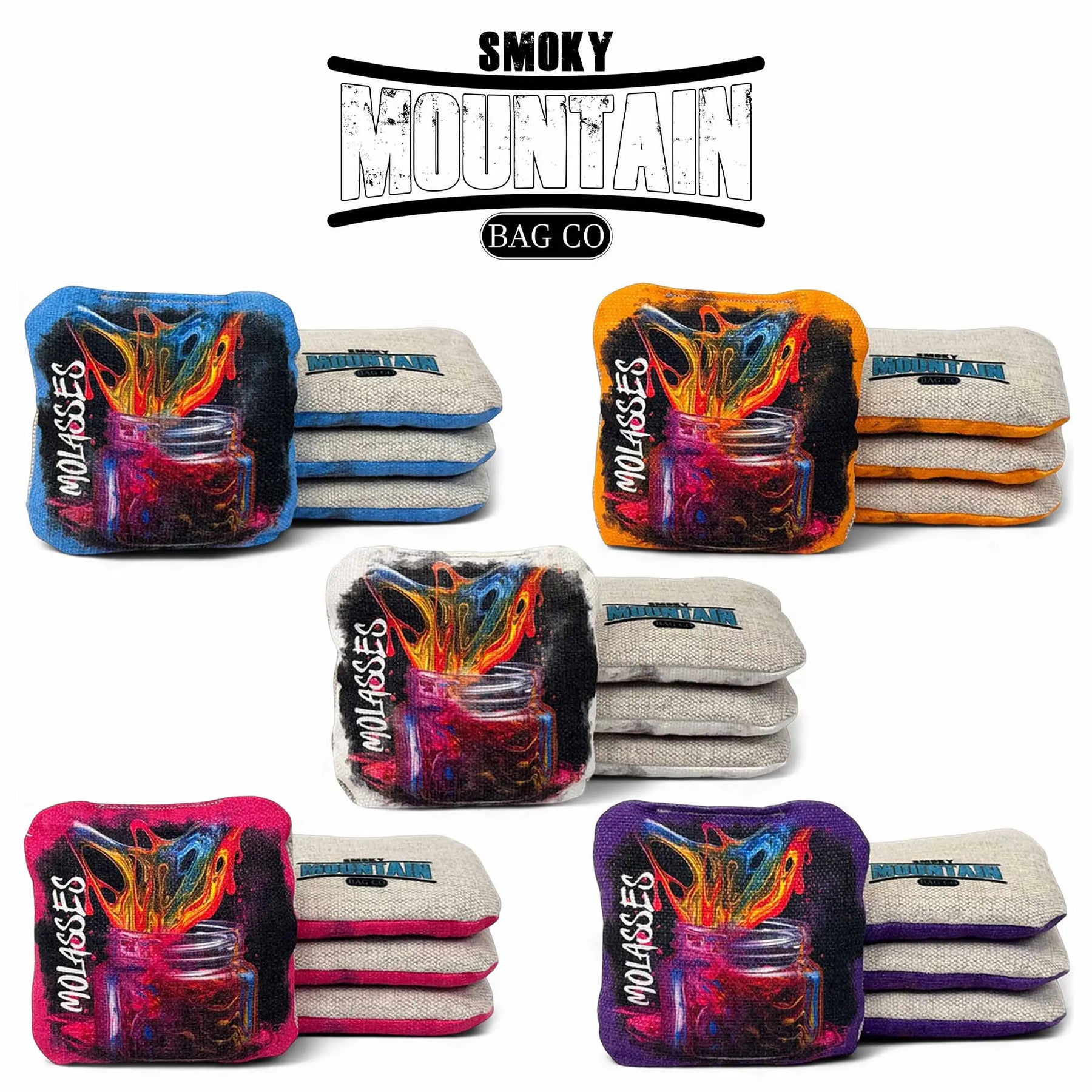 Smoky Mountain Bag Co – PRO Cornhole Bags - Set of 4 - Molasses Series by Cornhole Solutions, custom cornhole board main product photo