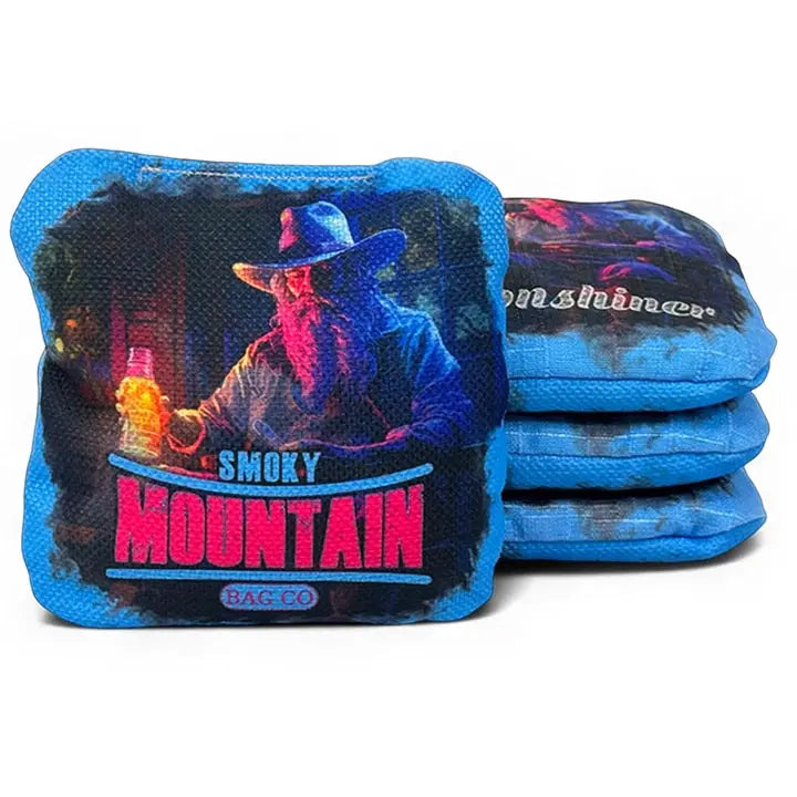 Smoky Mountain Bag Co – PRO Cornhole Bags - Set of 4 - Moonshiner Series by Cornhole Solutions, custom cornhole board detail photo 2
