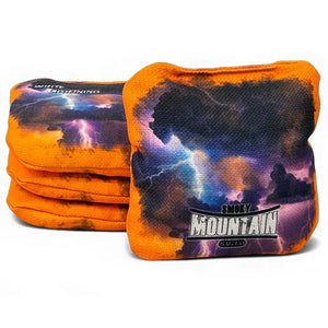 Smoky Mountain Bag Co – PRO Cornhole Bags - Set of 4 - White Lightning Series by Cornhole Solutions, custom cornhole board detail photo 3