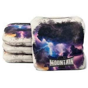 Smoky Mountain Bag Co – PRO Cornhole Bags - Set of 4 - White Lightning Series by Cornhole Solutions, custom cornhole board detail photo 6