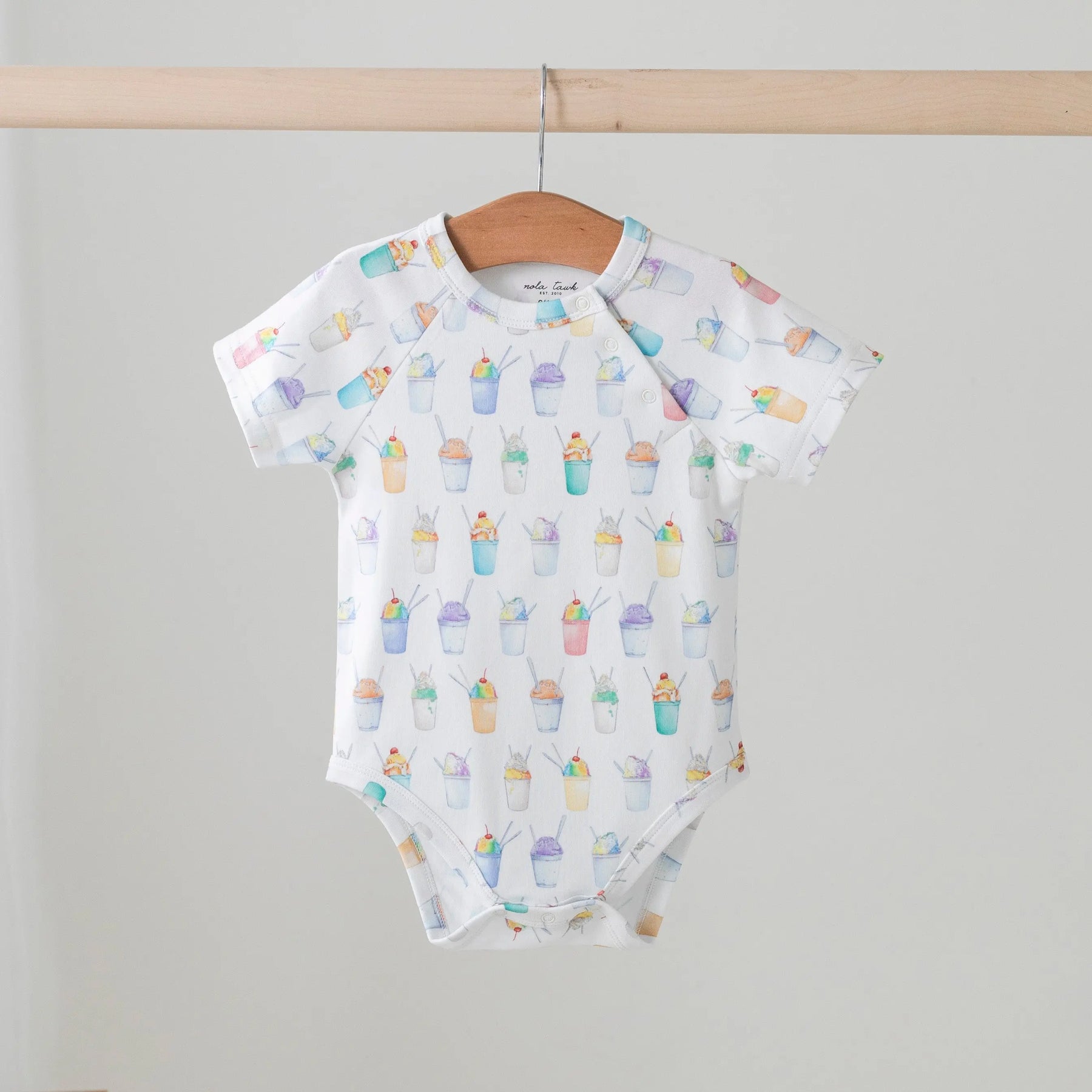 Snoball Organic Cotton Baby Onesie by Nola Tawk, Southern lifestyle apparel main product photo