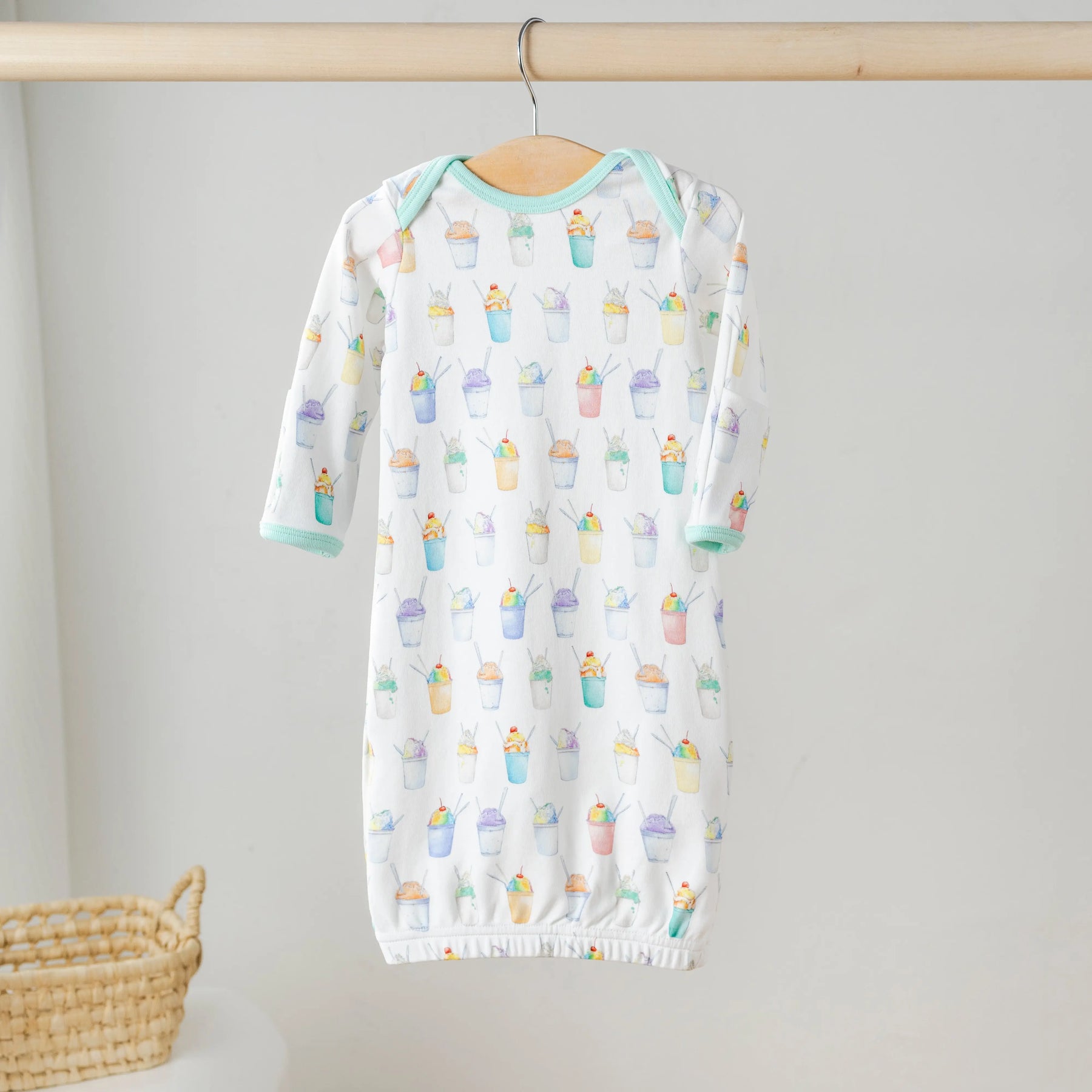 Snoball Organic Cotton Pajama Set by Nola Tawk, Southern food gift detail photo 3