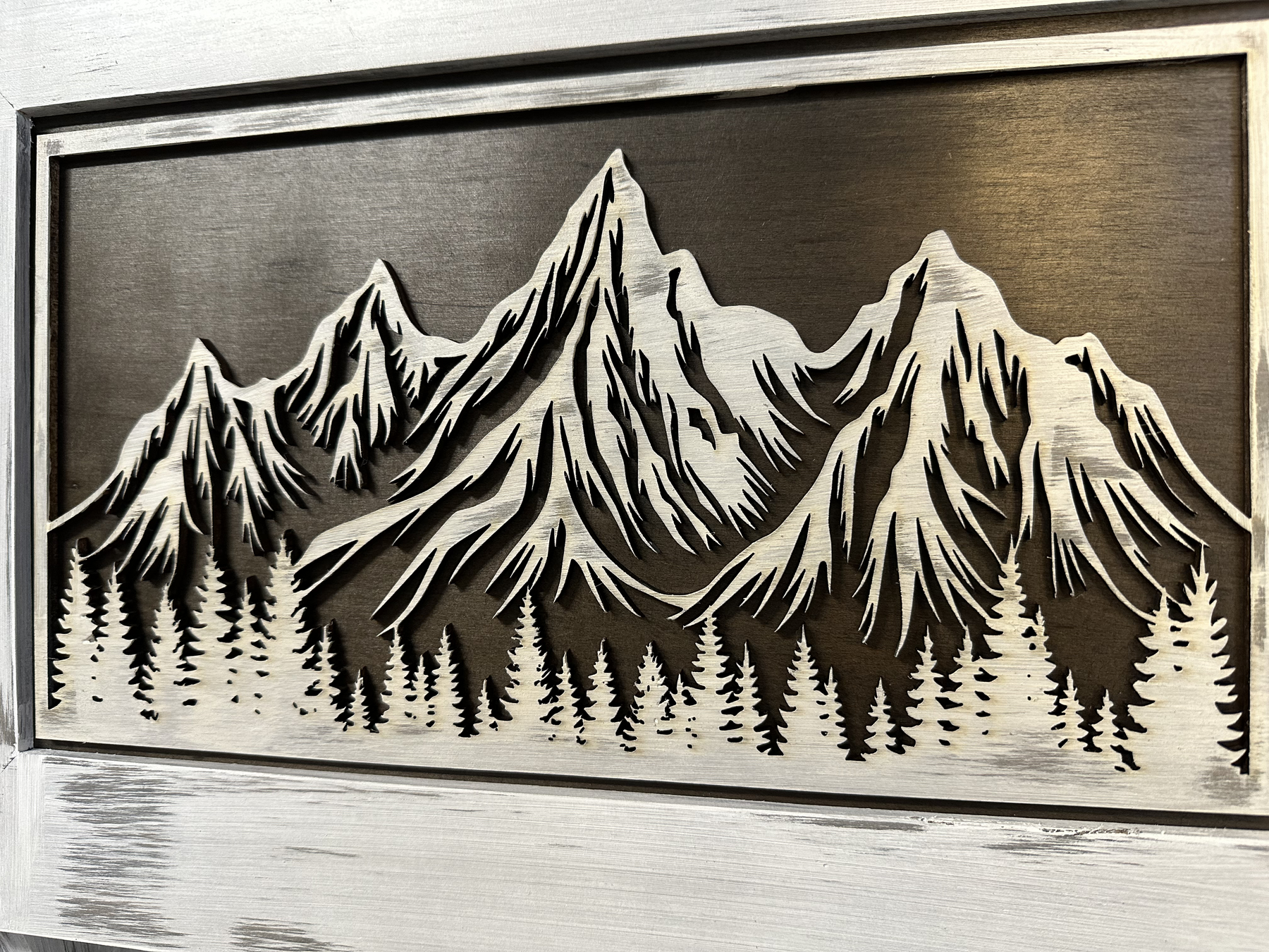 Hidden Gun Safe Coat Rack Snow Mountain Wall Decoration Concealed Shelf Firearm Cabinet by Bellewood Designs, Southern home decor detail photo 17
