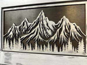 Hidden Gun Safe Coat Rack Snow Mountain Wall Decoration Concealed Shelf Firearm Cabinet by Bellewood Designs, Southern home decor detail photo 17