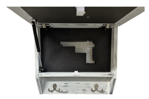 Hidden Gun Safe Coat Rack Snow Mountain Wall Decoration Concealed Shelf Firearm Cabinet by Bellewood Designs, Southern home decor detail photo 13