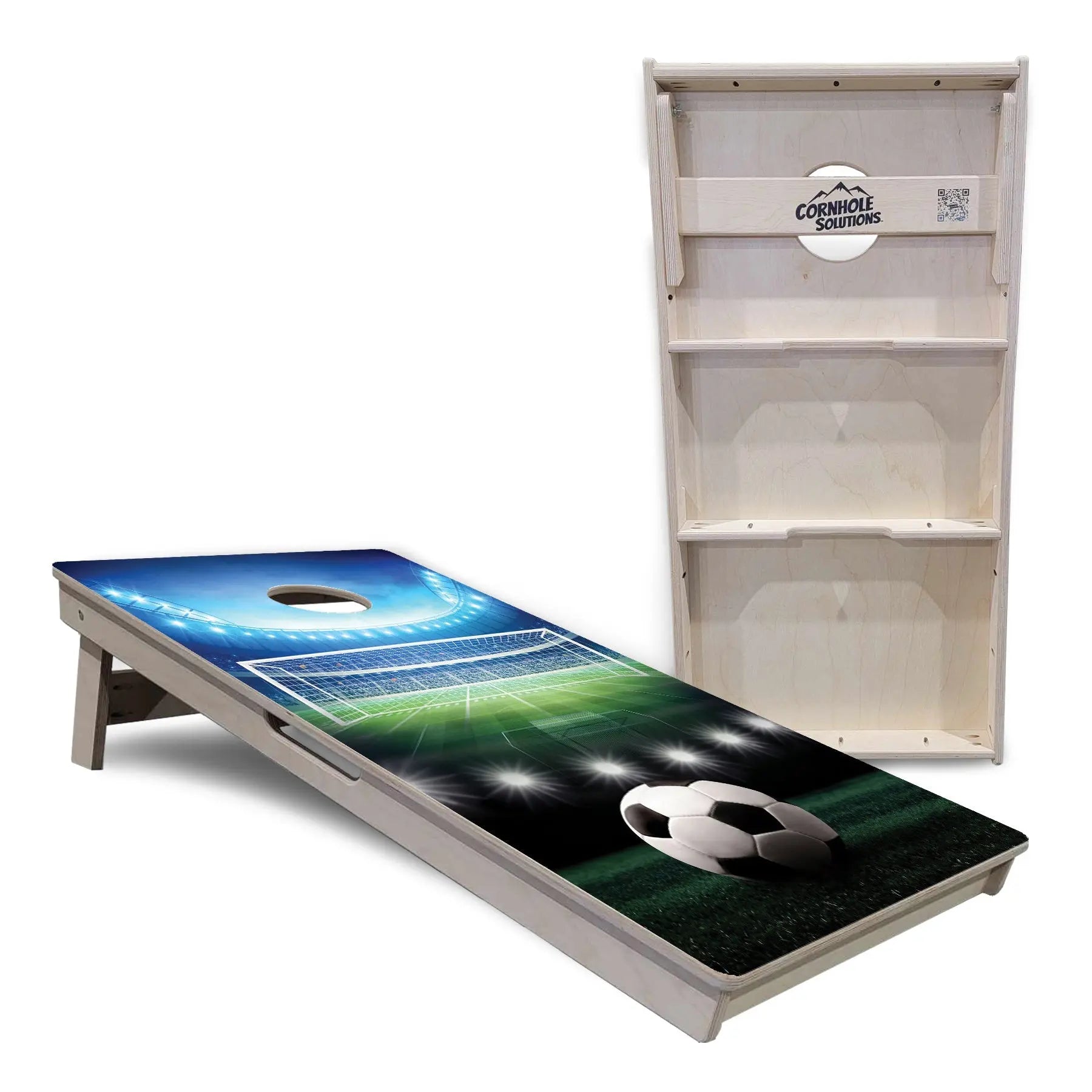 Soccer Cornhole Boards - Professional Tournament Series by Cornhole Solutions, custom cornhole board detail photo 5