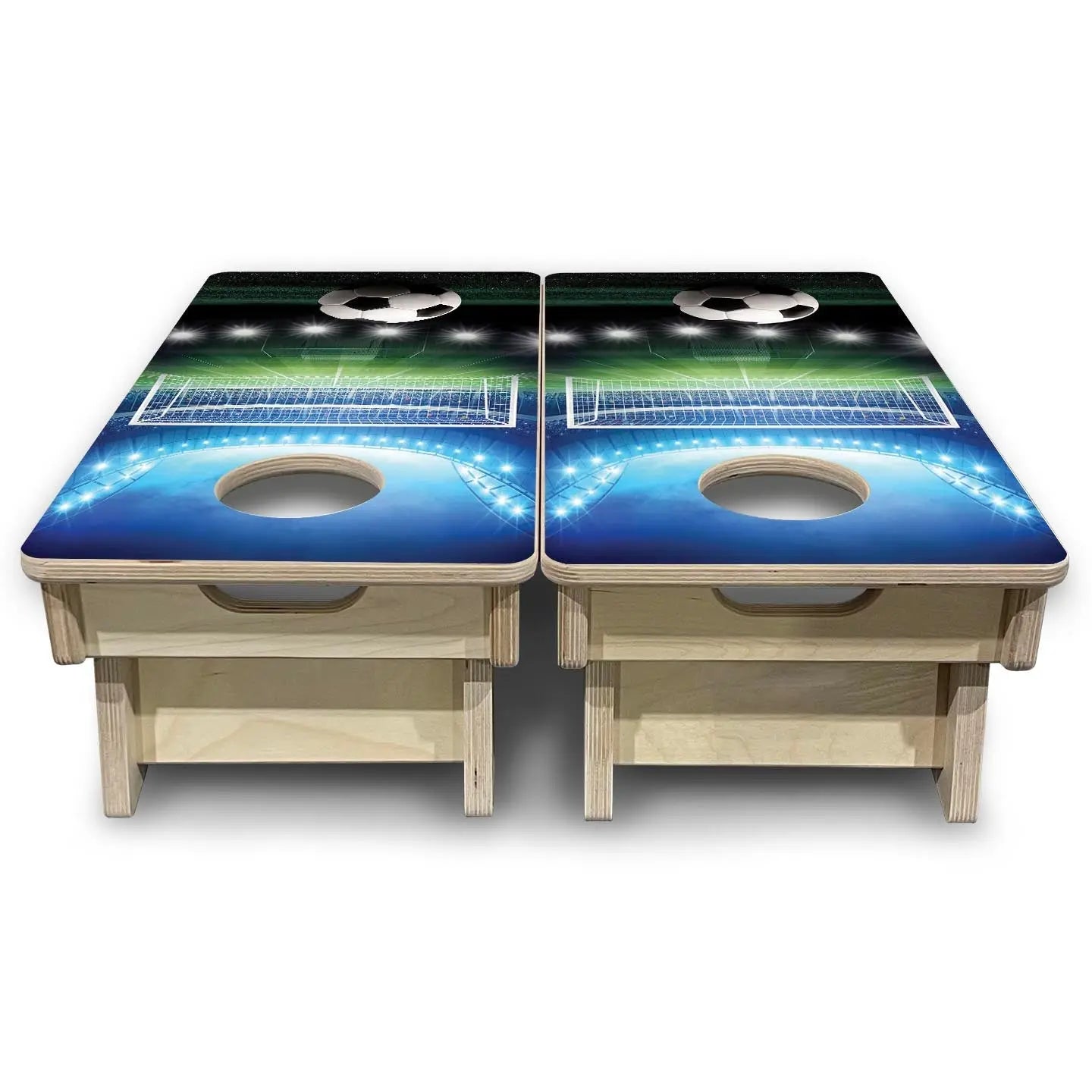 Soccer - Mini or Vacation Size Cornhole Boards by Cornhole Solutions, custom cornhole board detail photo 4